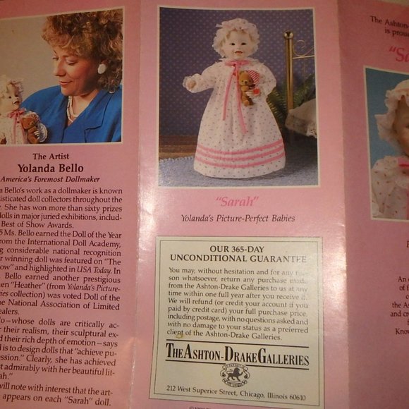 Sarah by Yolanda Bello 1987 Edwin M Knowles - Picture 10 of 15